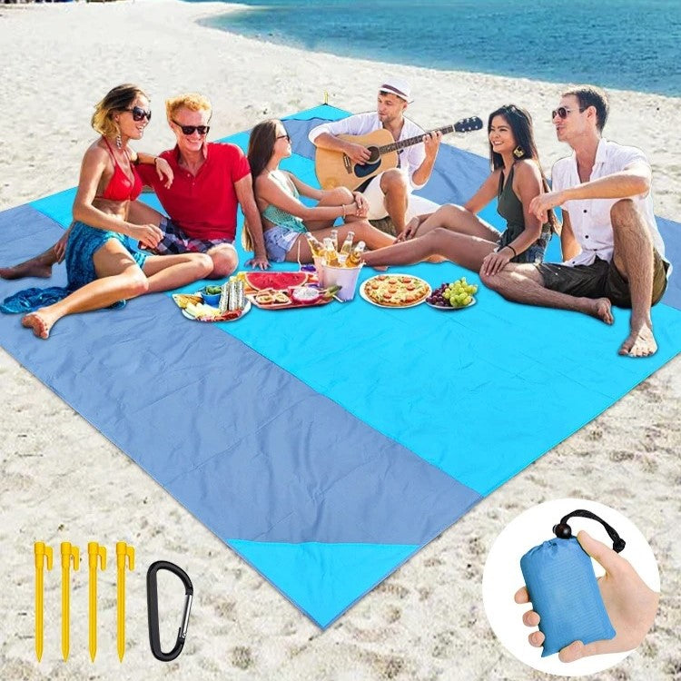 Waterproof Pocket Beach Blanket .