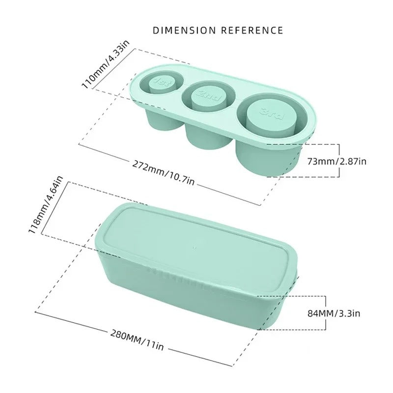 Hollow Cylinder Ice Cube Molds .