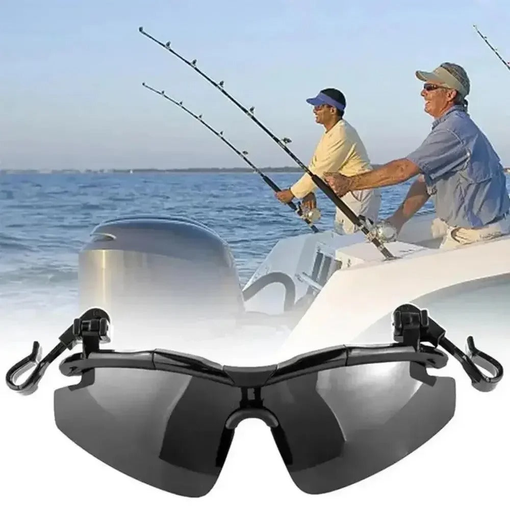 Clip on Hat Polarized Sunglasses .