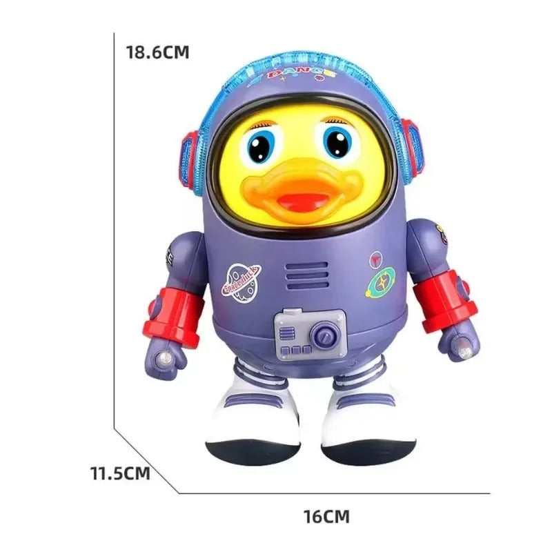 Brinquedo musical de pato espacial para bebês