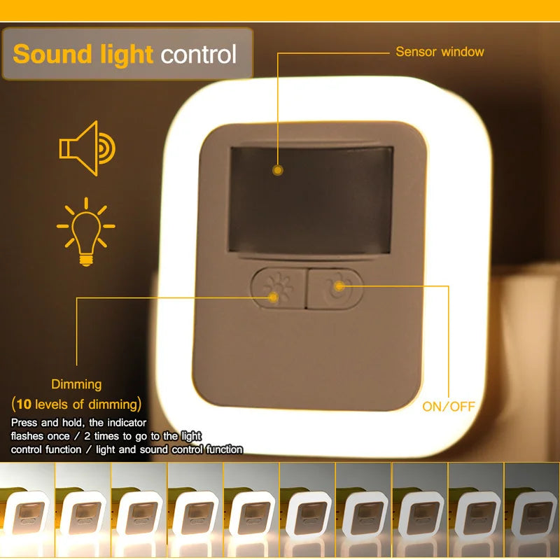 LED Motion Sound Sensor Light .