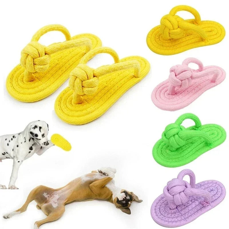 Dog Chew Toy Slipper .