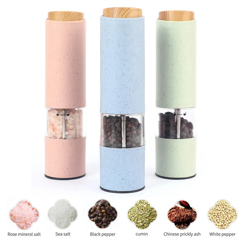 Electric Salt Pepper Grinder Set .