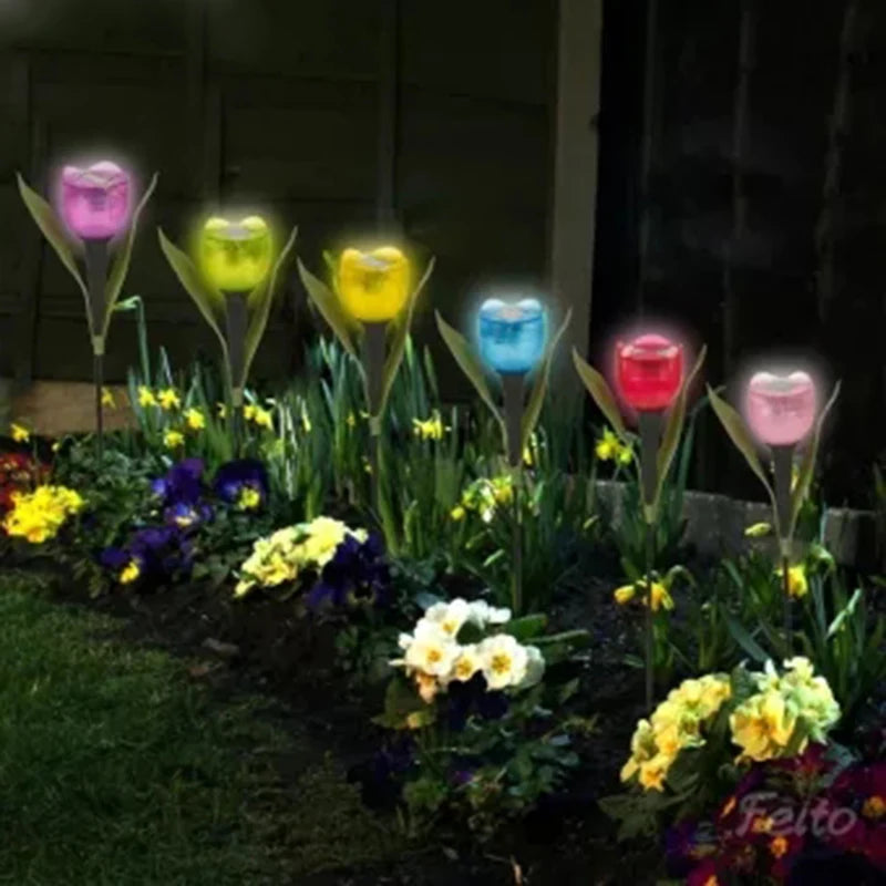 Lâmpada Tulipa Solar LED