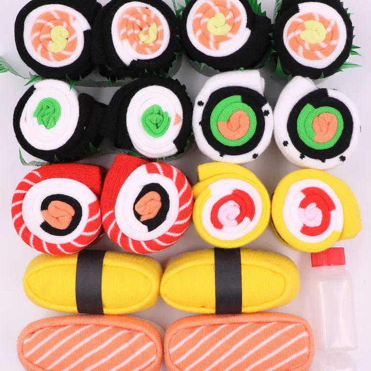 Gourmet Sushi Cotton Socks .