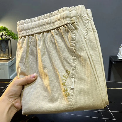 Ultra-Thin Soft Cropped Casual Pants .