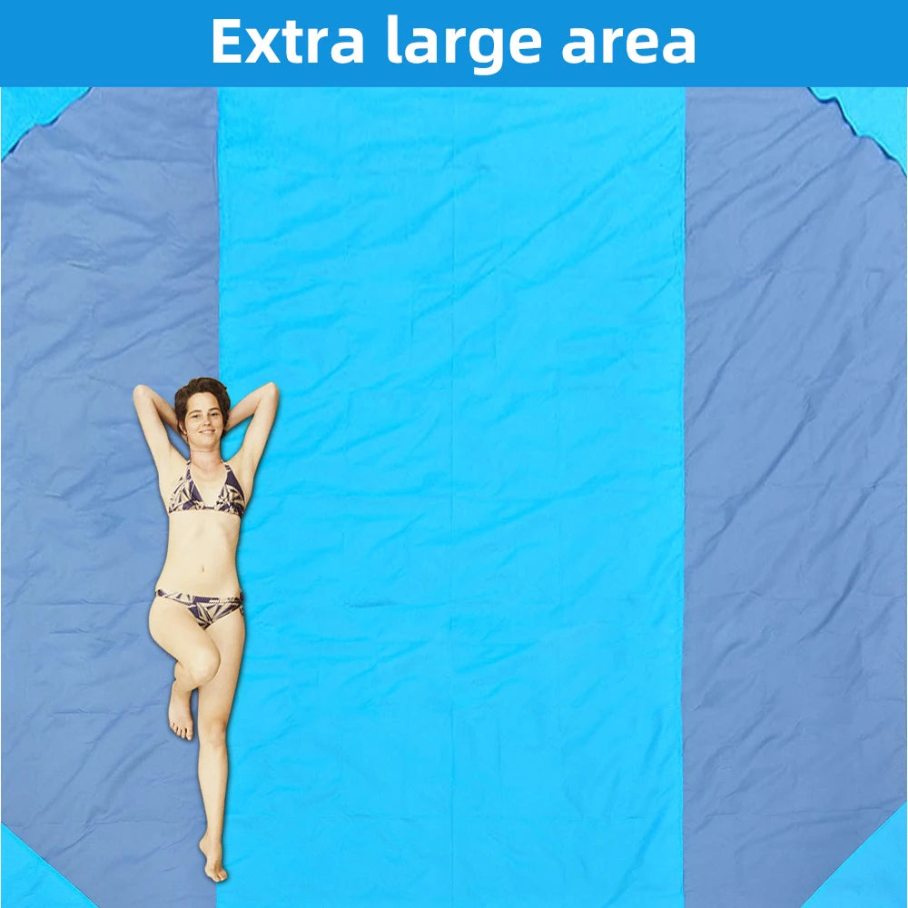 Waterproof Pocket Beach Blanket .