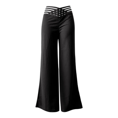 Wide Led Flared Pants .