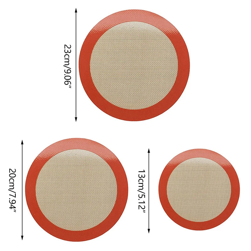 Round Silicone Baking Mat .