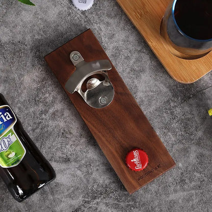 Wall Mounted Magnet Beer Bottle Opener .