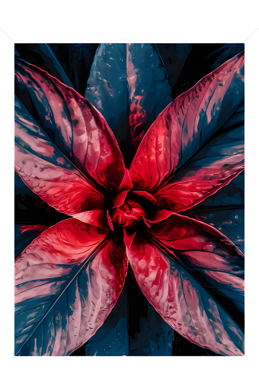 Quadro Alta Resolução- Flor No Crepusculo (30x40)com Moldura