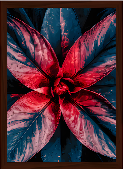 Quadro Alta Resolução- Flor No Crepusculo (30x40)com Moldura