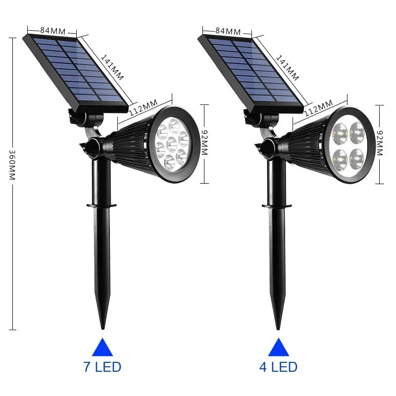 Outdoor LED Solar Spotlights .