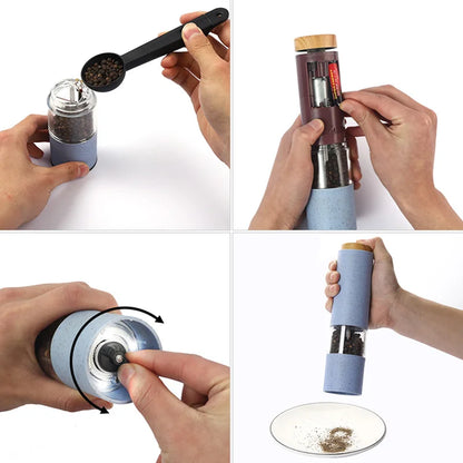 Electric Salt Pepper Grinder Set .