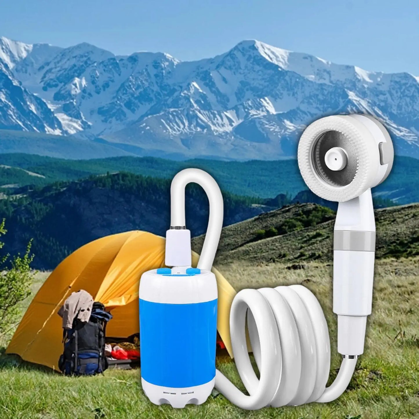 Portable Outdoor Shower Set .