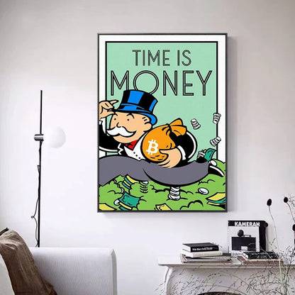 Monopoly Canvas Art Poster .