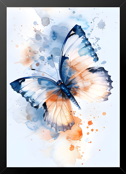 Quadro Alta Resolução - Butterfly (30x40) Com Moldura