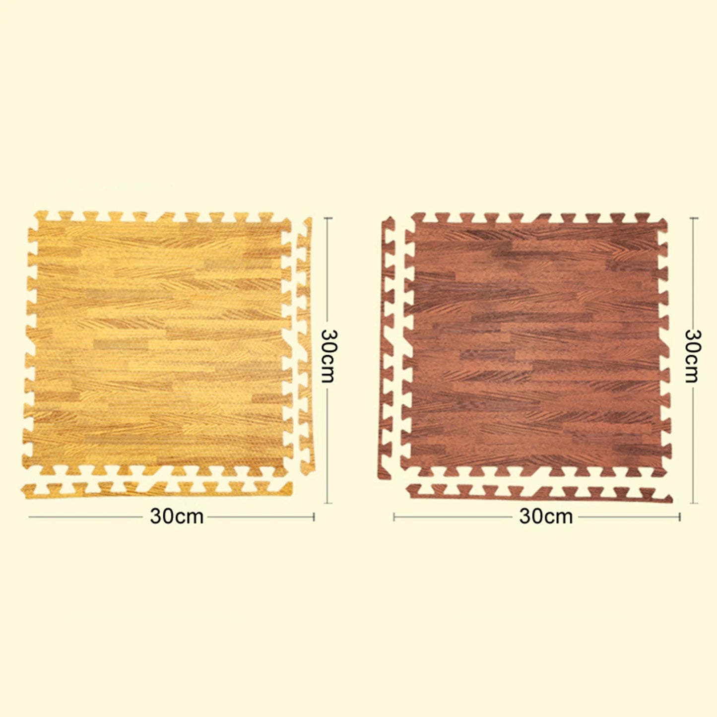 Flooring Wood Puzzle Mat .