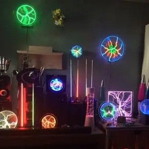 Lâmpada luminosa de disco relâmpago personalizada