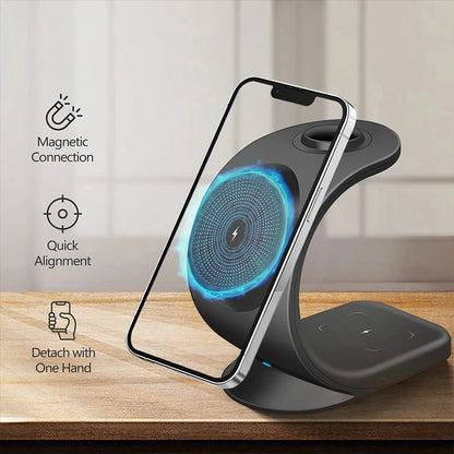 3 in 1 Magnetic Wireless Charger .