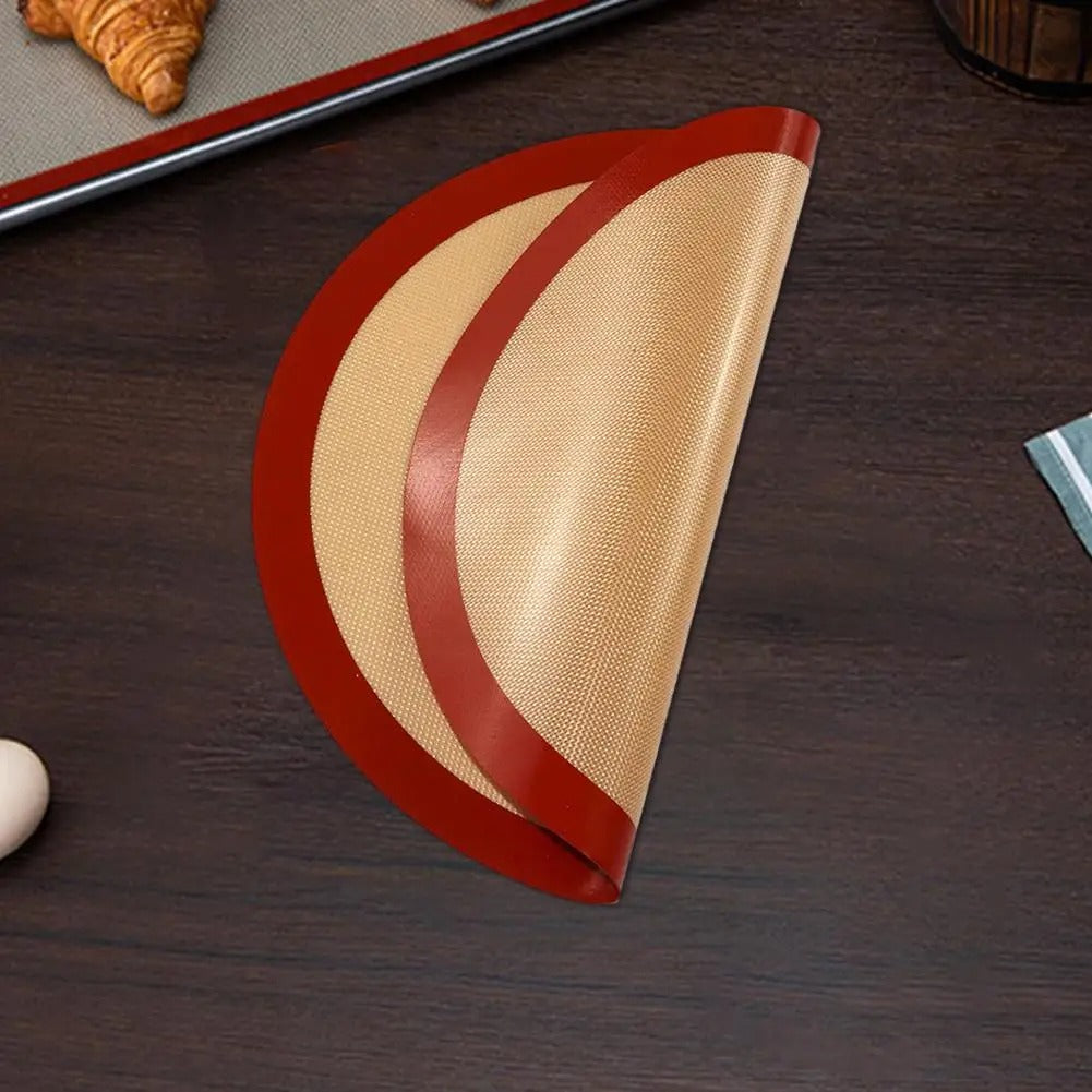 Round Silicone Baking Mat .