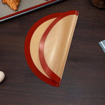 Round Silicone Baking Mat .