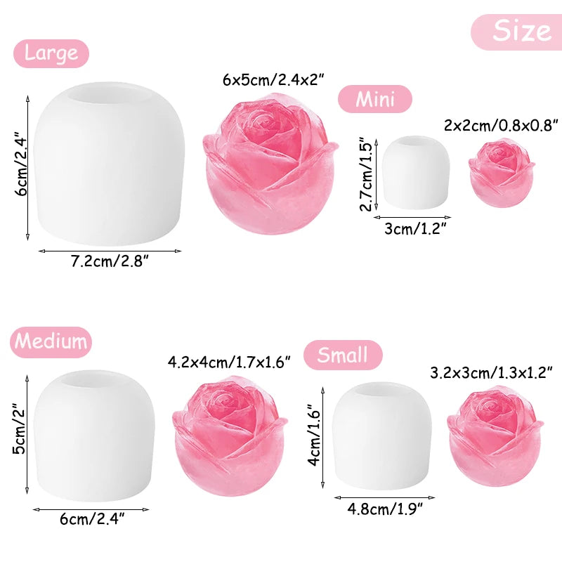 Rose Silicone Moulds .