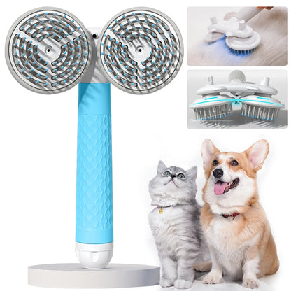 Pet Double Self-Cleaning Brush .