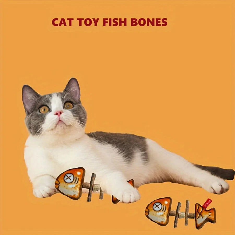 Cat Fishbone Toy .