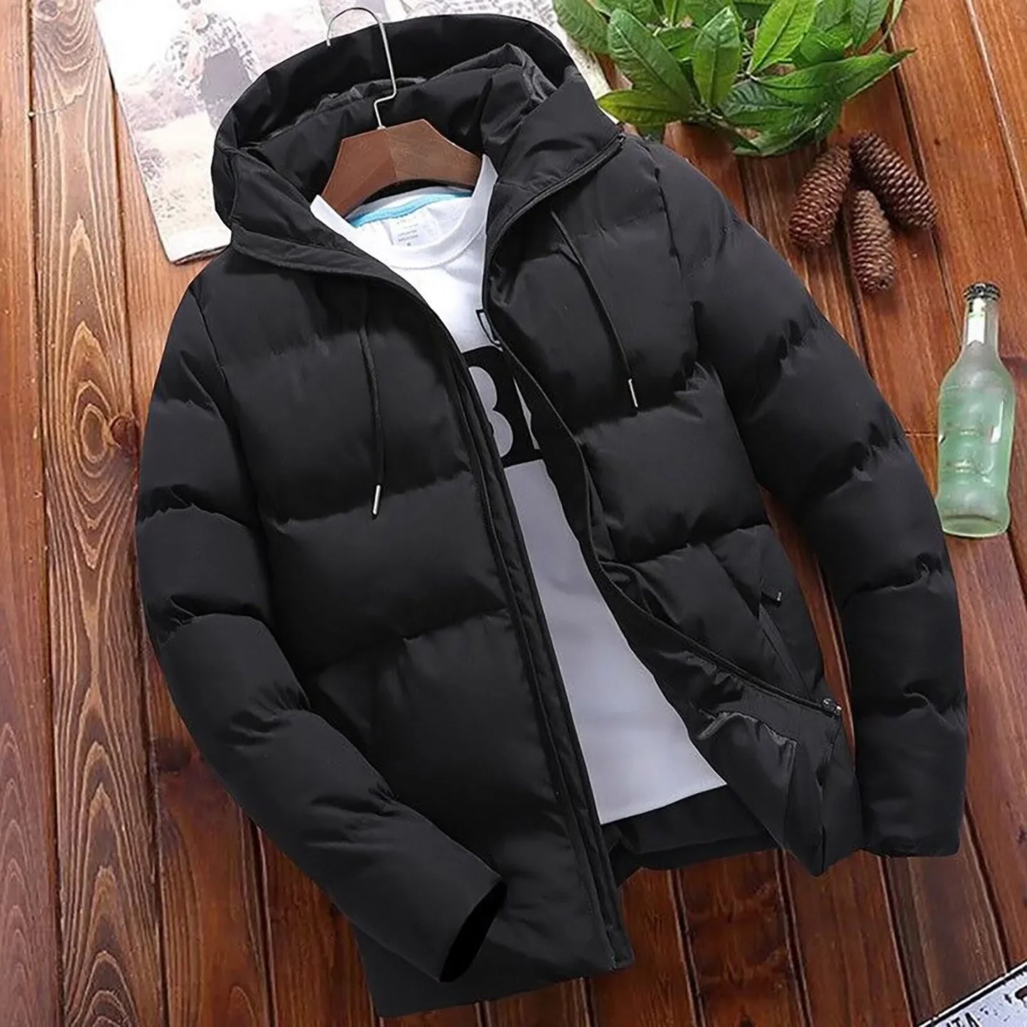 Men Winter Overcoat .