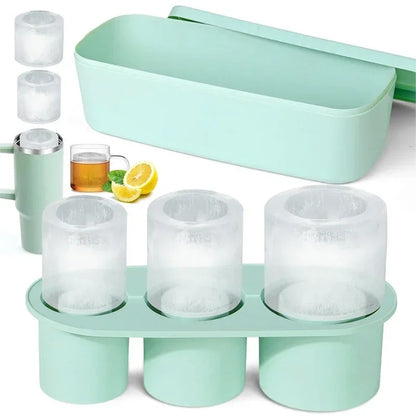 Hollow Cylinder Ice Cube Molds .