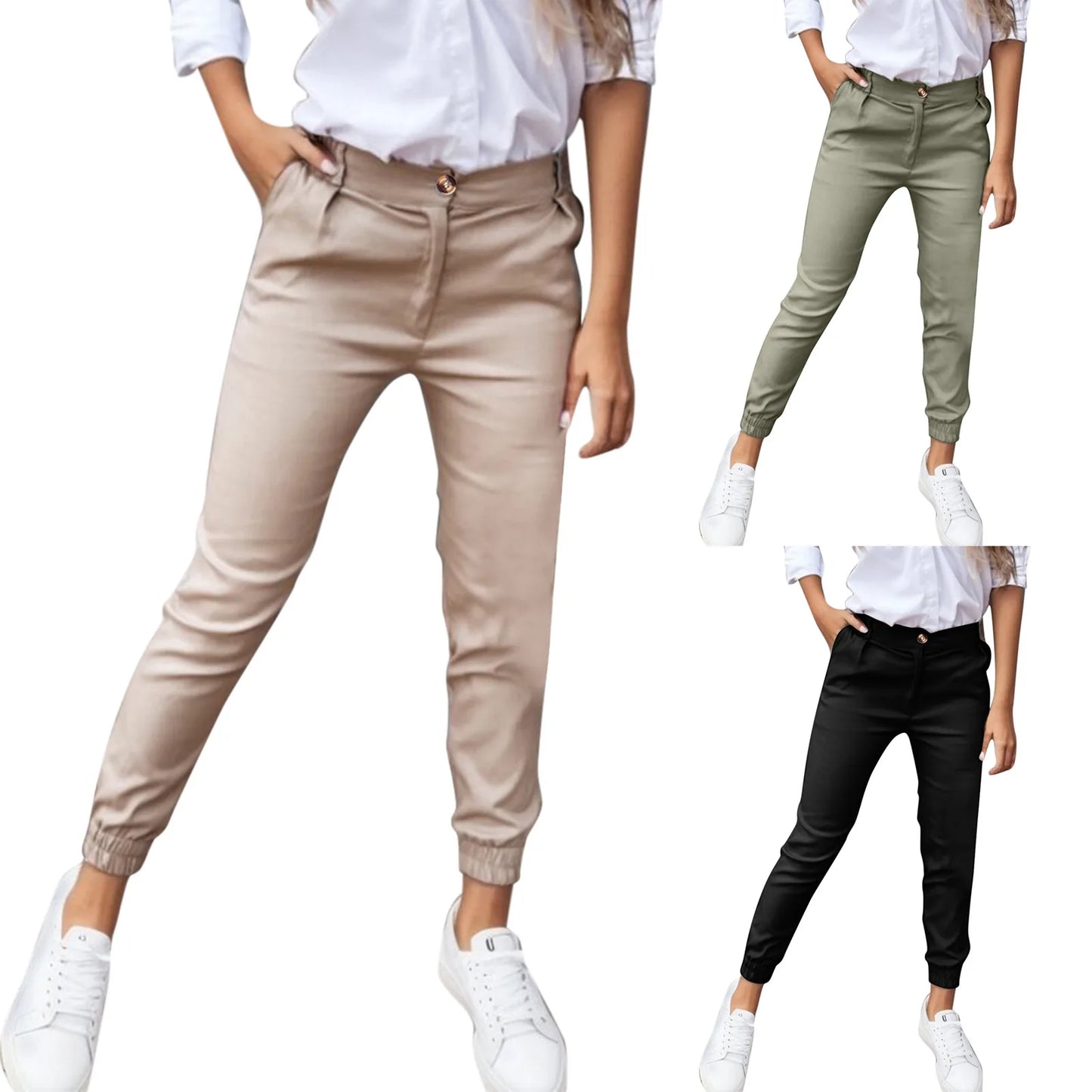 Ankle Length Pencil Pants .