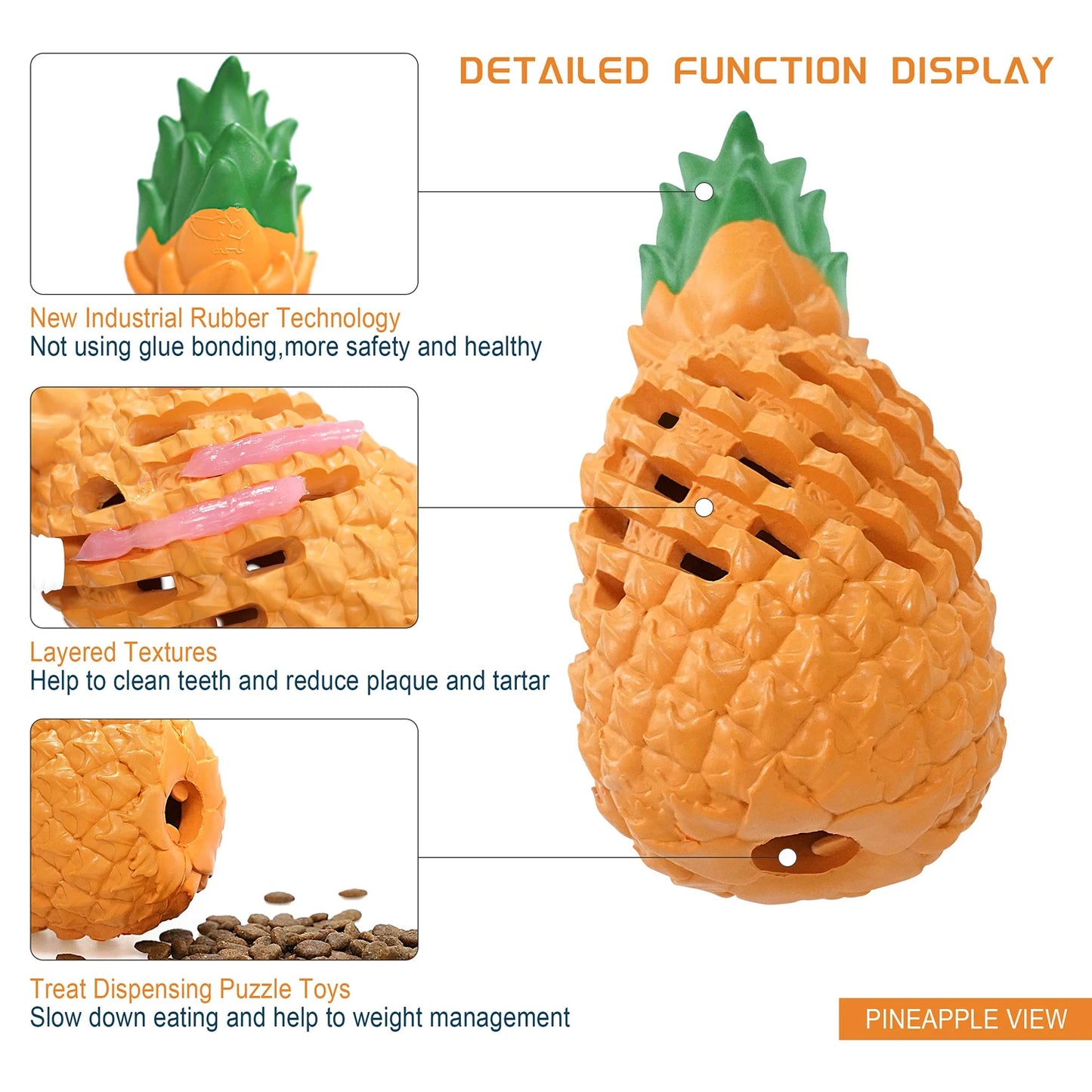 Pineapple Dog Chew Toy .