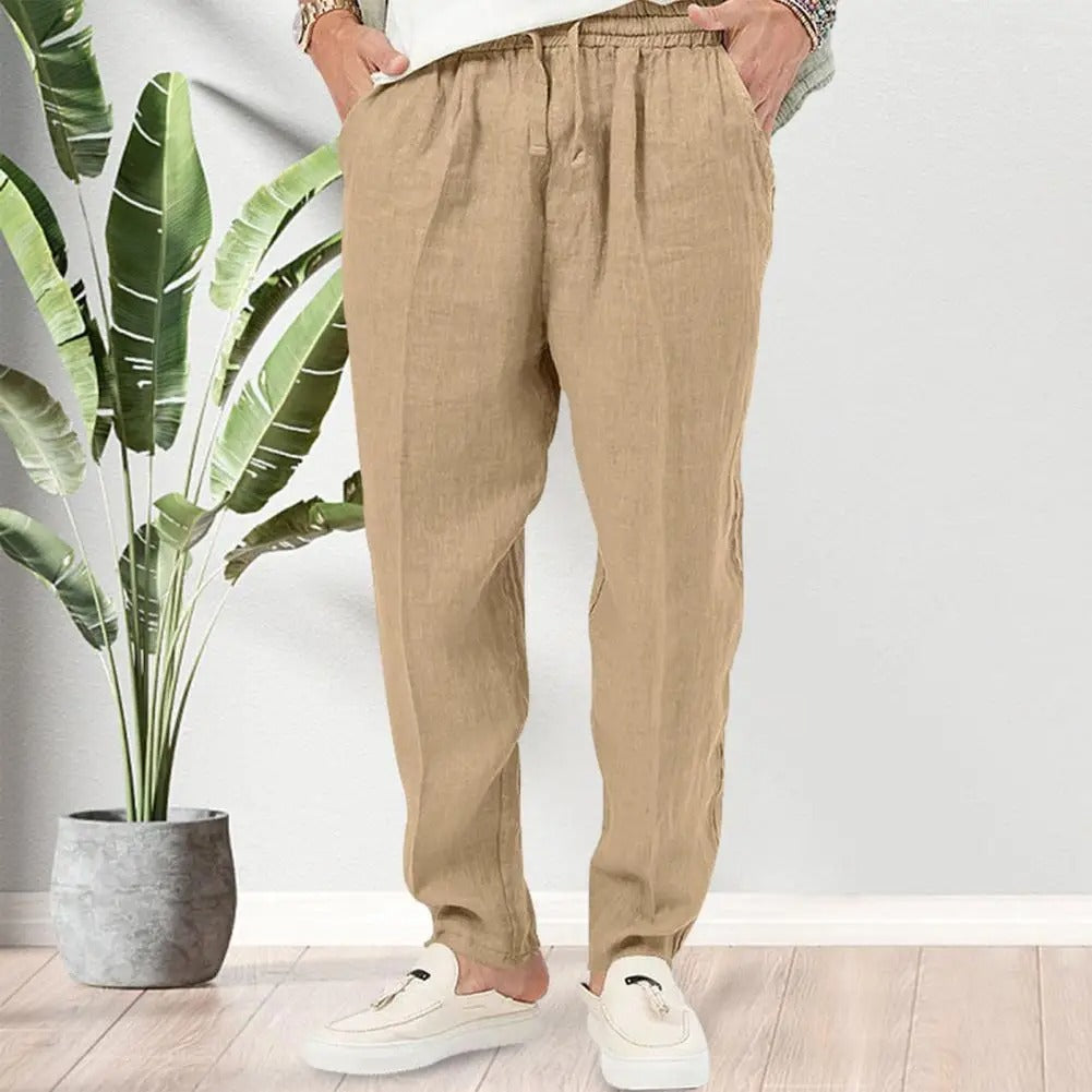 Cotton Linen Pants .