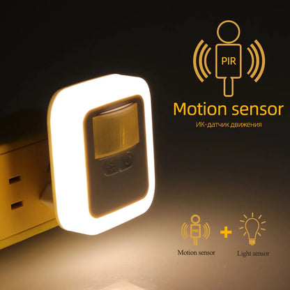 Luz LED com sensor de som de movimento