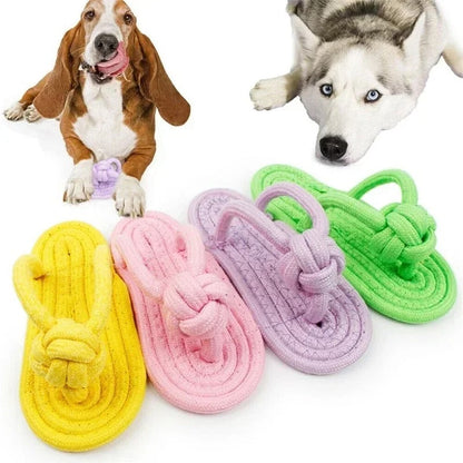 Dog Chew Toy Slipper .