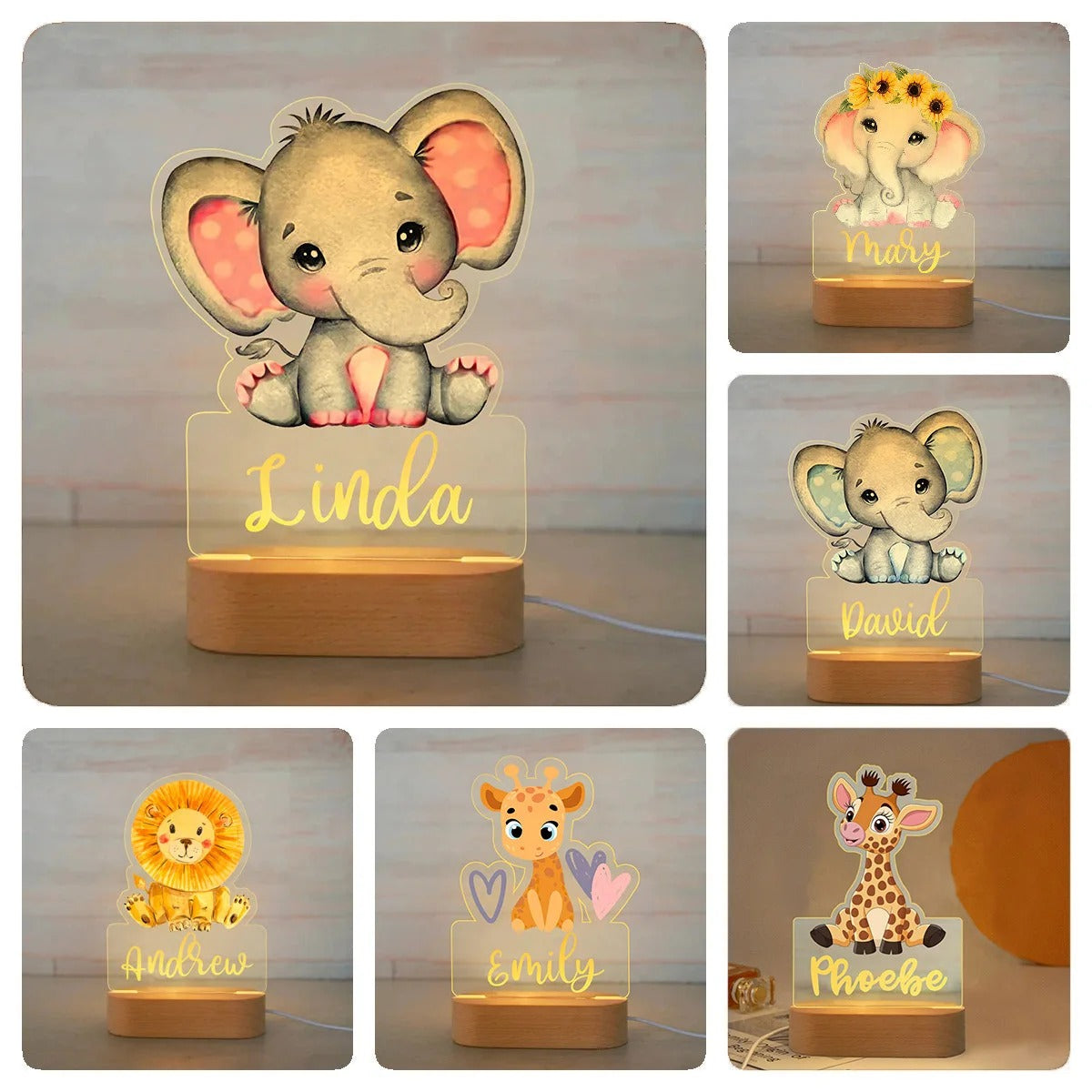 Personalized Baby Night Light .