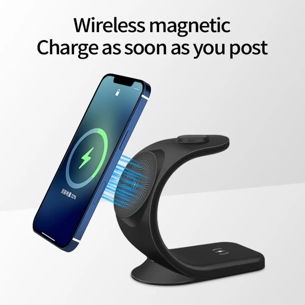 3 in 1 Magnetic Wireless Charger .