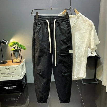 Ultra-Thin Soft Cropped Casual Pants .