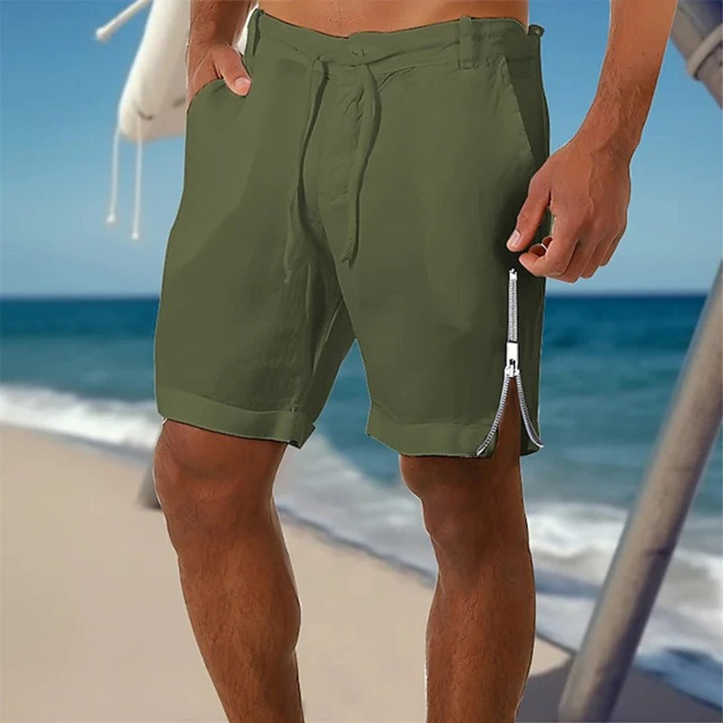 Shorts de algodão masculino