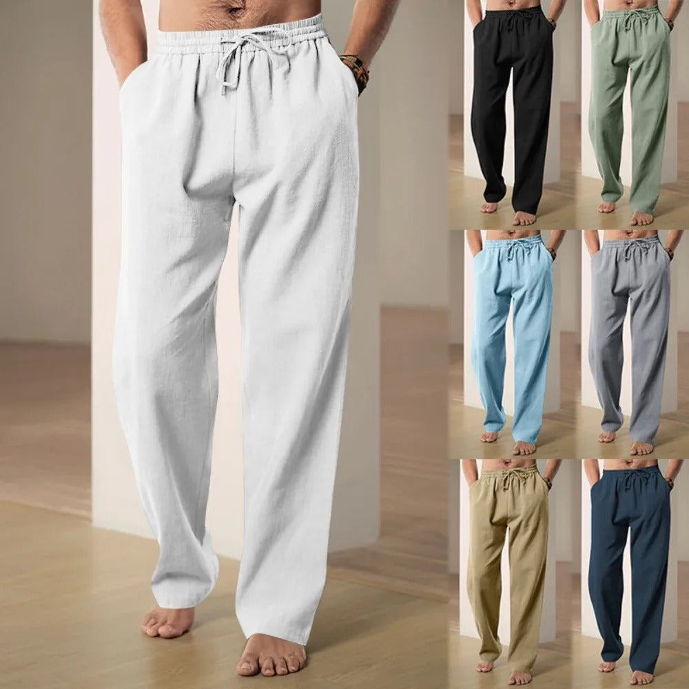 Men's Cotton Linen Pants .