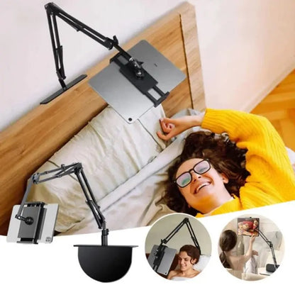 Retractable Hidden Bedside Phone Tablet Holder .