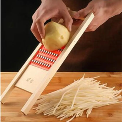 Wooden Potato Grid Slicer .