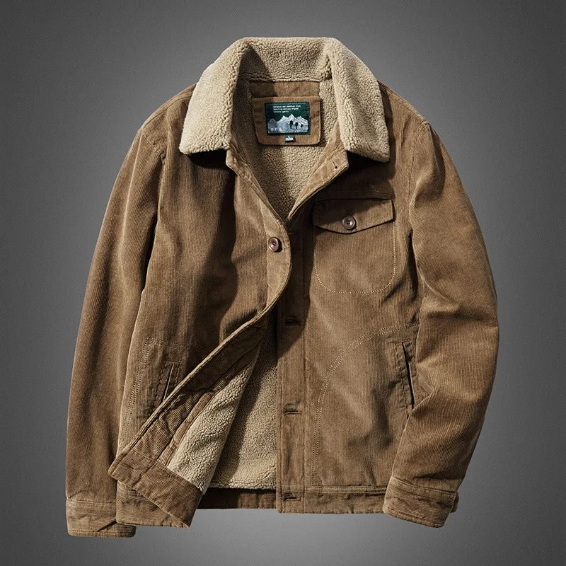 Oversized Corduroy Jacket .