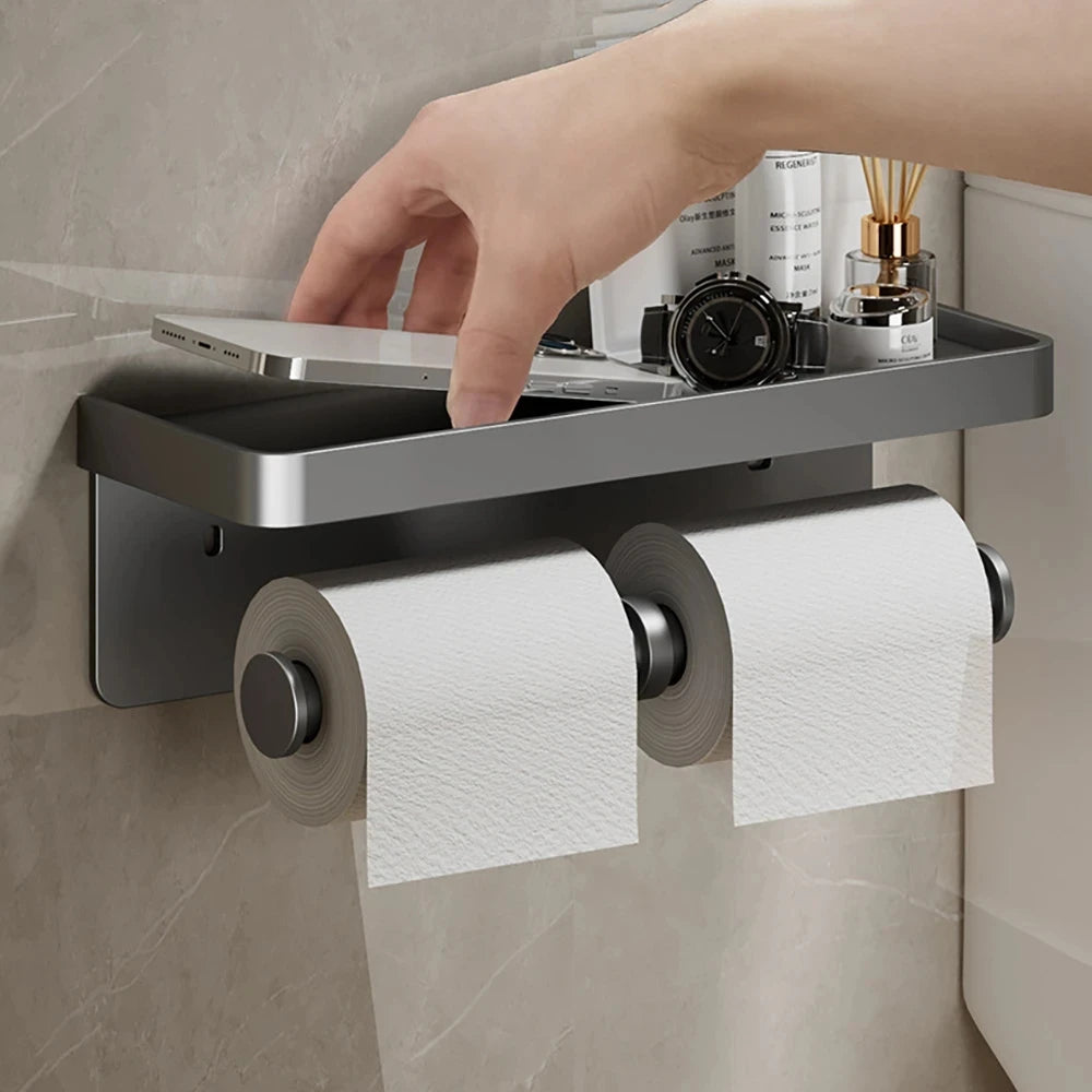 Aluminum Toilet Paper Holder .