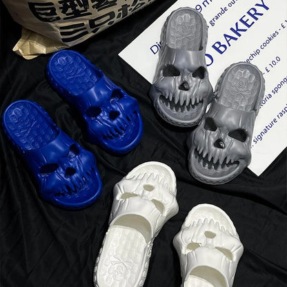 Skull Design Men Slippers .