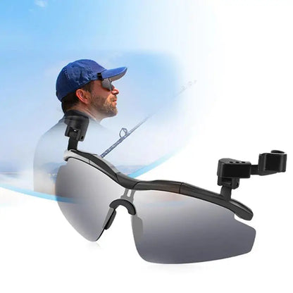 Clip on Hat Polarized Sunglasses .