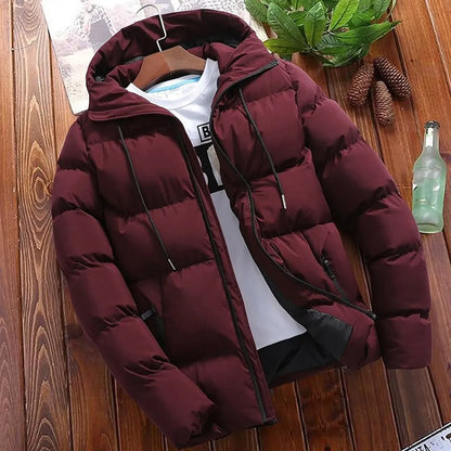 Men Winter Overcoat .