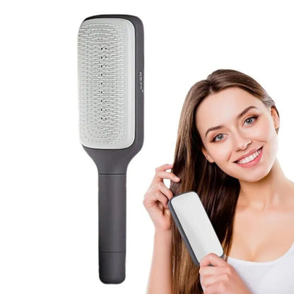 4 In 1 Self Cleaning Hair Brush .