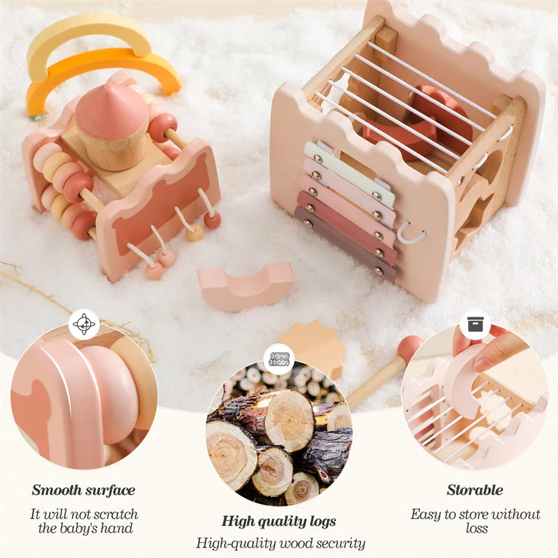 Baby Wooden Montessori Toy .